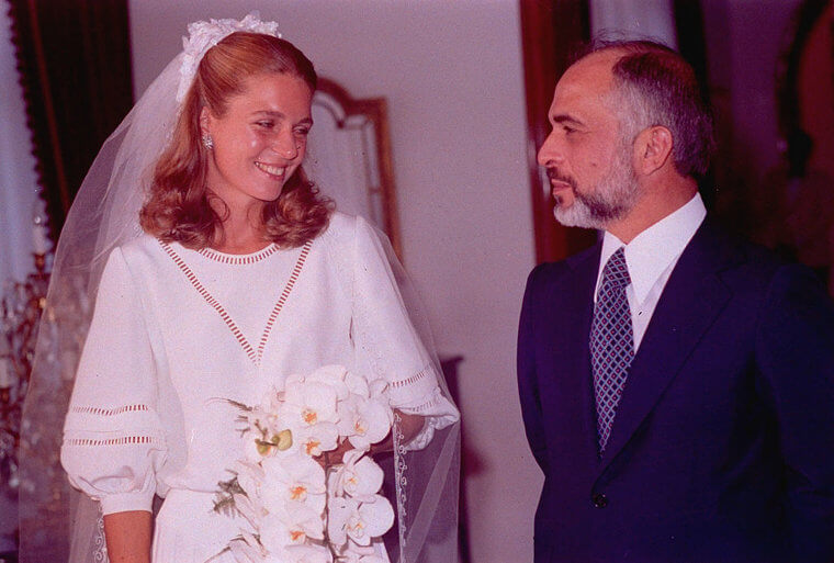 The Late Jordanian King Hussein And Queen Noor