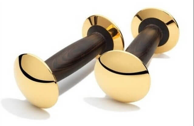 $125,000 Gold Dumbbells